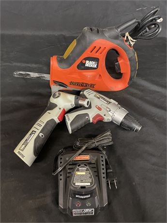 Assorted Cordless Tools w/ Charger - No Batteries