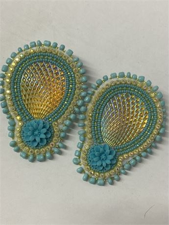 Hand Beaded Native Earrings