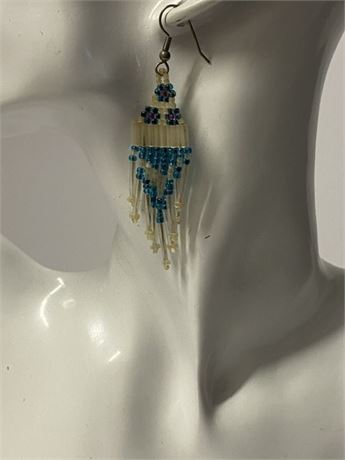 Hand Beaded Native Earrings