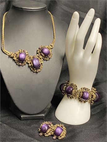 Antique Jewelry with Purple Stones