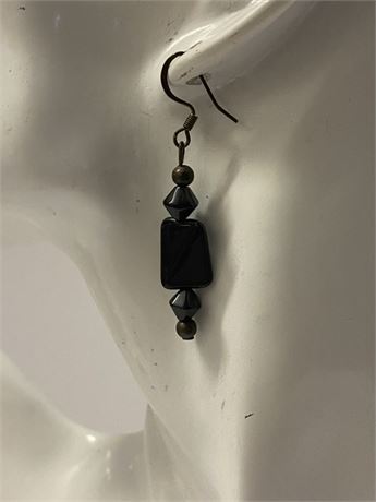 Blackstone Dangle Earrings