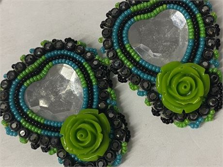 Hand Beaded Native Earrings