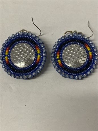 Hand Beaded Native Earrings