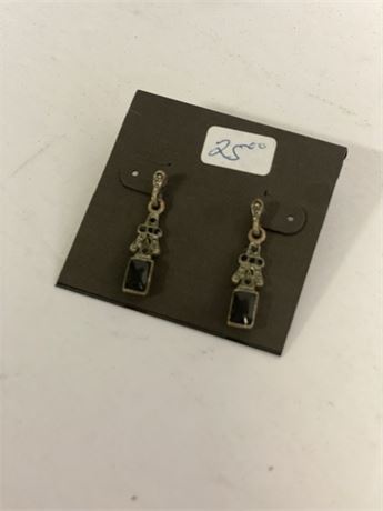 Black Onyx Dangle Earrings