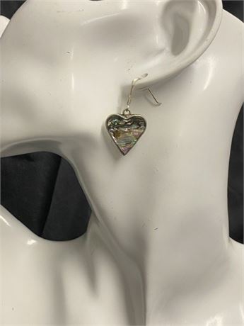 Sterling Heart Shaped Earrings