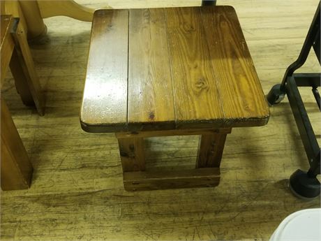 Heavy Wood End Table #2