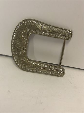 Silvers with Rhinestones Belt Buckle