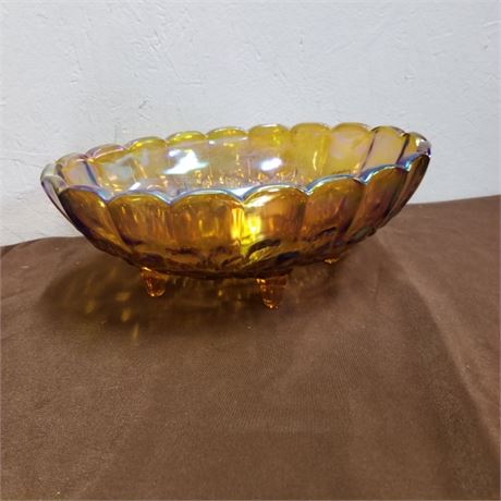 Vintage Carnival Glass Candy Bowl