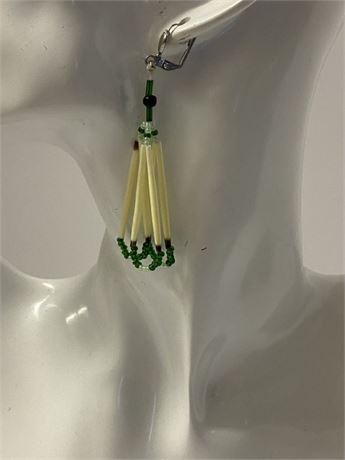 Hand Beaded Native Earrings