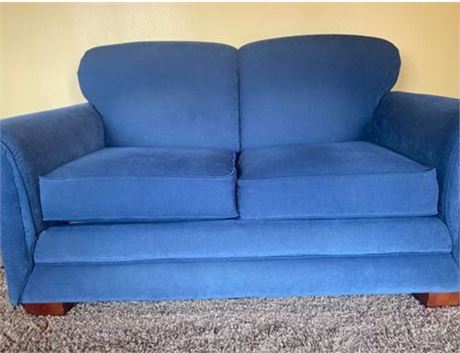 Blue Small Sofa or Love Seat