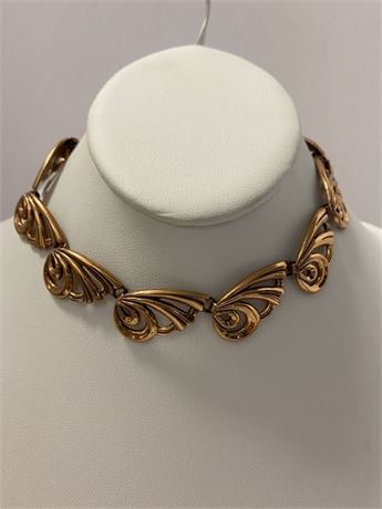 Copper choker necklace