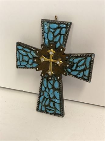 Large Turquoise Cross