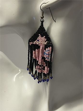 Hand Beaded Native Earrings