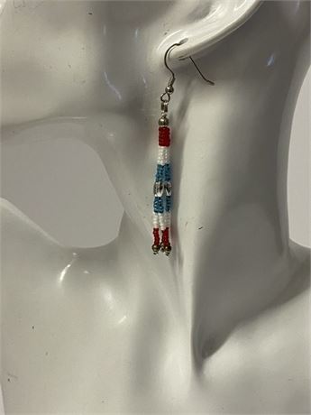 Hand Beaded Native Earrings