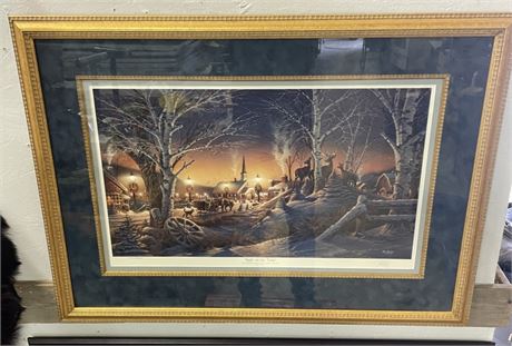 Framed Terry Redlin Signed/Numbered - 34x25 - Cert. of Authenticity