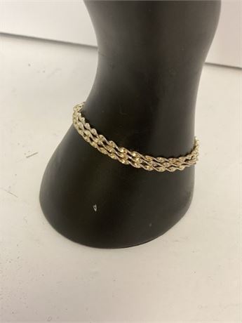 Three Layer Sterling Marked .925 Jewelry Bracelet