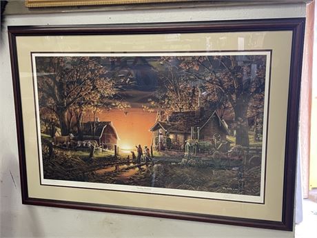 Framed Terry Redlin Signed/Numbered - 40x27 - Cert. of Authenticity