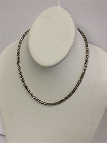 Thick Silver Necklace