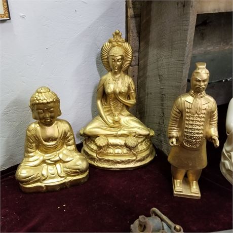 Eastern Statue Trio