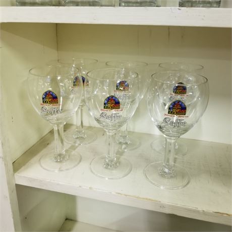 Leffe UK Beer Chalices w. Measure Mark