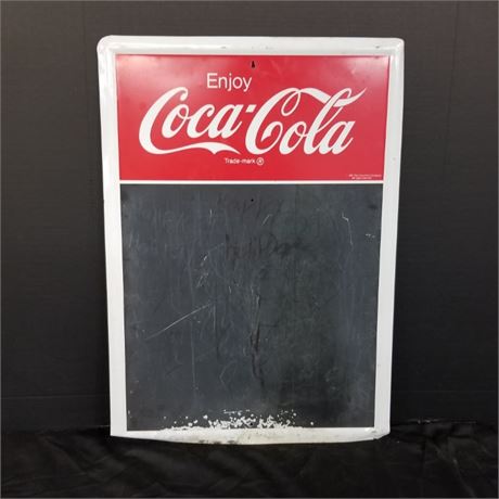 Metal Coca-Cola Chalkboard...20x28