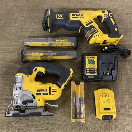 DeWalt 20v Reciprocating Saw and Jig Saw w/