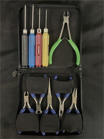 Small Plier Set and Mini Hex Drivers