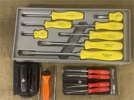 3 Snap-on Screw Driver Sets