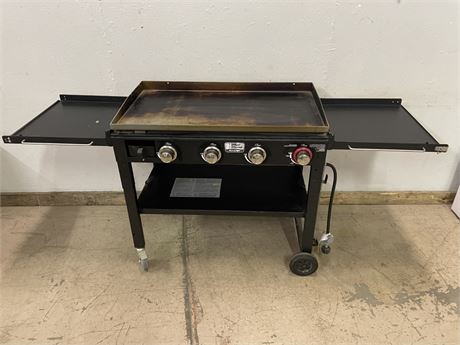 Blue Rhino Razor Gas Flat Top Grill w/ Cover,78x24x36