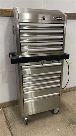 Stainless Steel Mechanics Tool Cabinet in very good condition