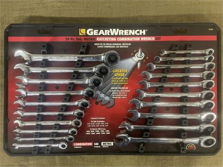 GearWrench Ratcheting Combination Wrench  Ratchet Set