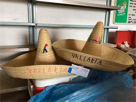 2 Large Sombreros