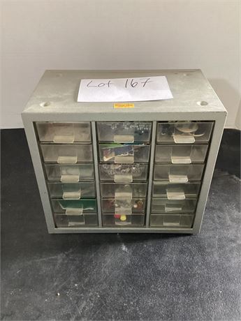 Metal Cabinet w/ assorted items