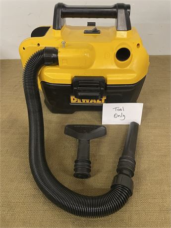 DeWalt 18/20v Max 2 gal Wet/Dry Vac, Tool Only