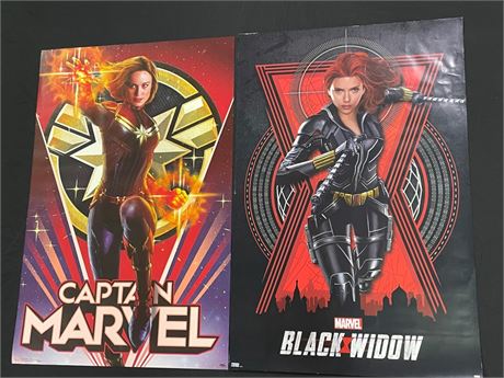 Black Widow and Captain Marvel Posters, 1 Frame, 22.5x34