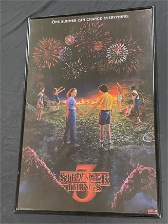 Framed Stranger Things Poster, 22.5x34