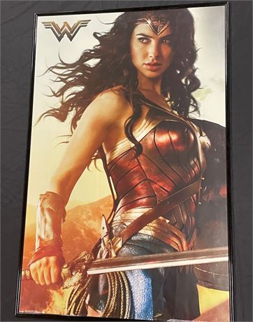 Framed Wonder Woman Poster, 22.5x34