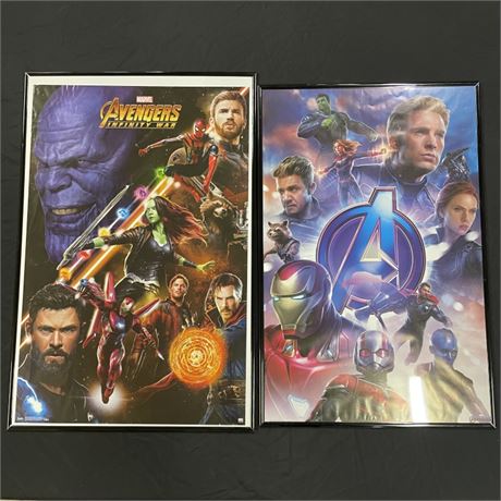 Framed Avengers and Avengers Infinity Wars Posters