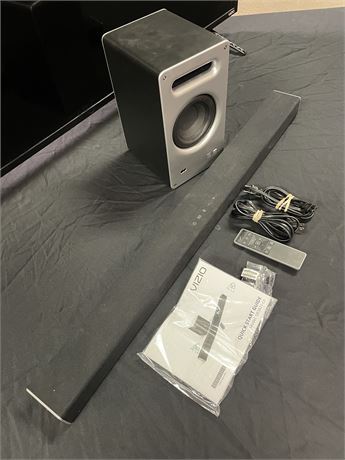 Visio Sound Bar and Bass Speaker w/ Remote