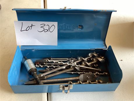 Large Drill Bits in Tool Box