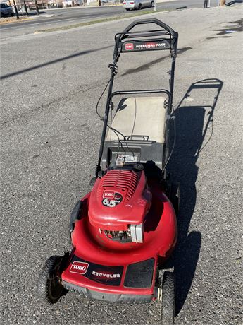 Toro 6.5hp Self Propelled Lawn Mower, Starts and Runs Smoothly