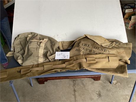 WWII Navy Bags, Flotation, Gun case