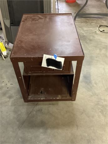 Rolling Metal Cart w/ 2 drawers