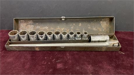 Vintage S-K Socket Set in Metal Case