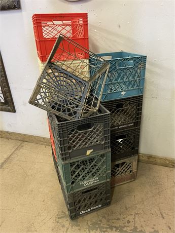 13 Square Milk Crates