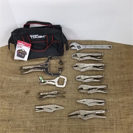 Assorted Adjustable Locking Pliers w/ New Bag