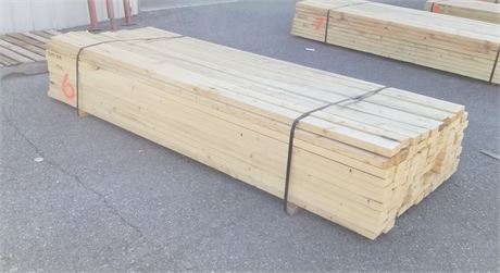 Lumber, 2x4x104, Bunk #6, 113 Pieces