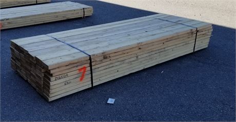 Lumber, 2x6x104, Bunk #7, 63 Pieces