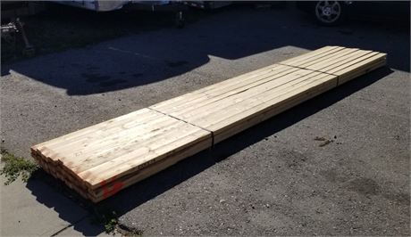 Lumber, 2x4x14', Bunk #16, 27 Pieces