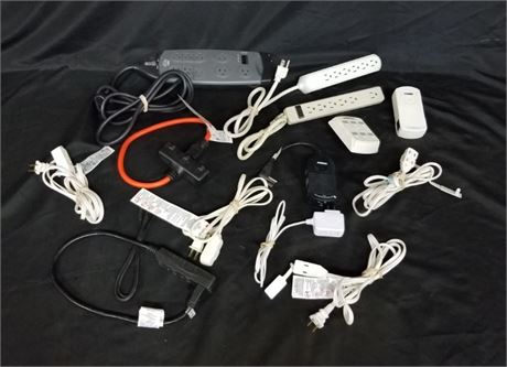 Assorted Power Strips & Cords